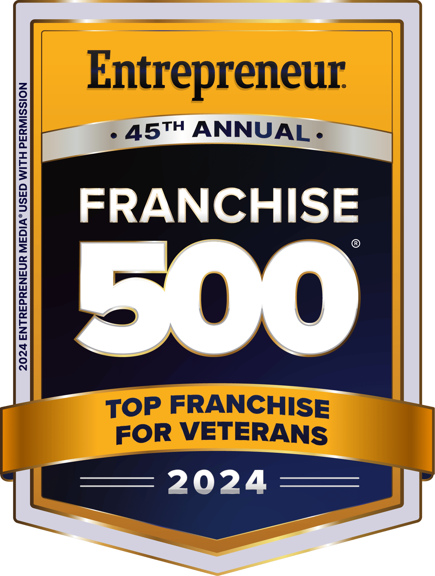 2024_Entrepreneur Franchise 500_Top Franchise For Veterans