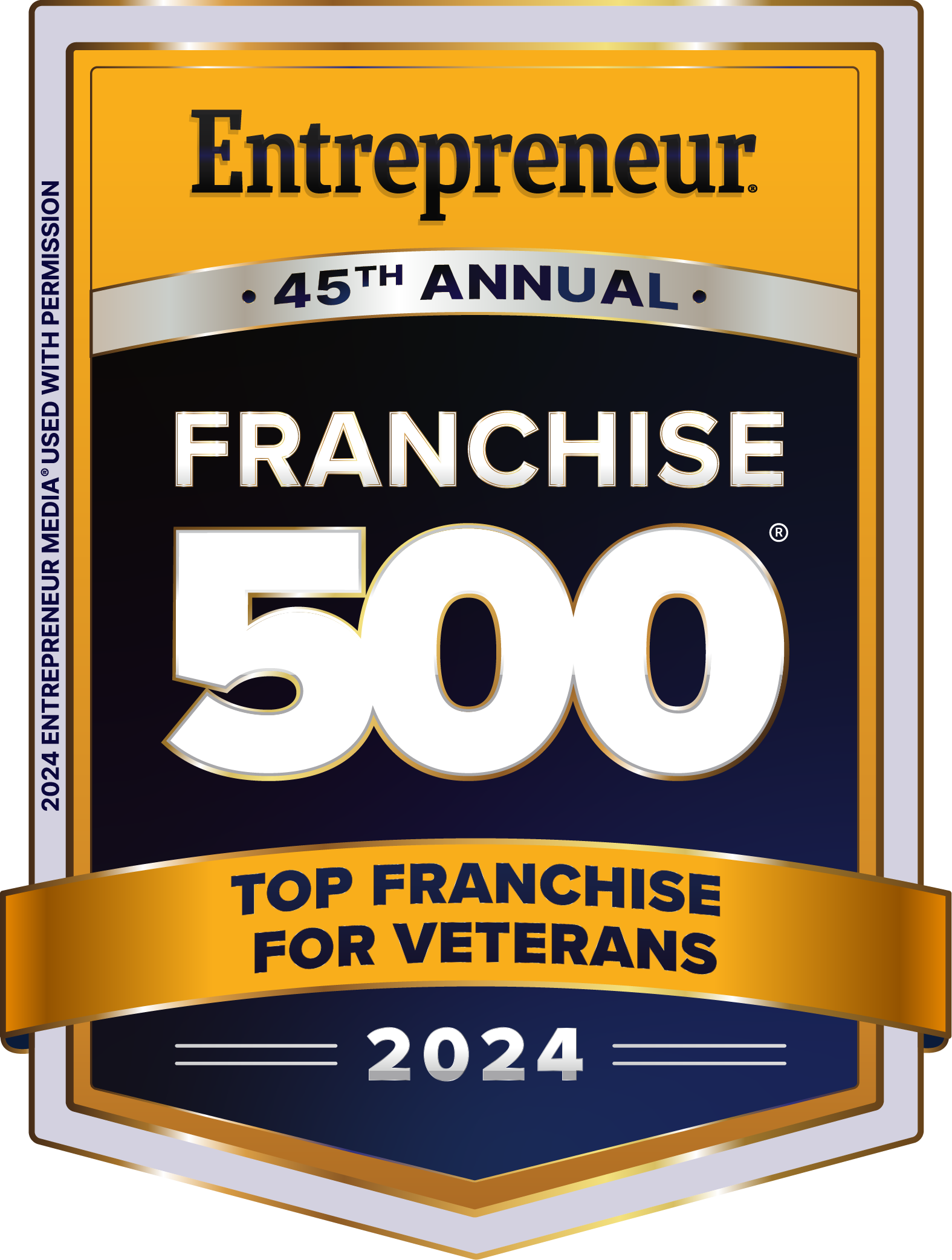 2024_Entrepreneur Franchise 500_Top Franchise For Veterans