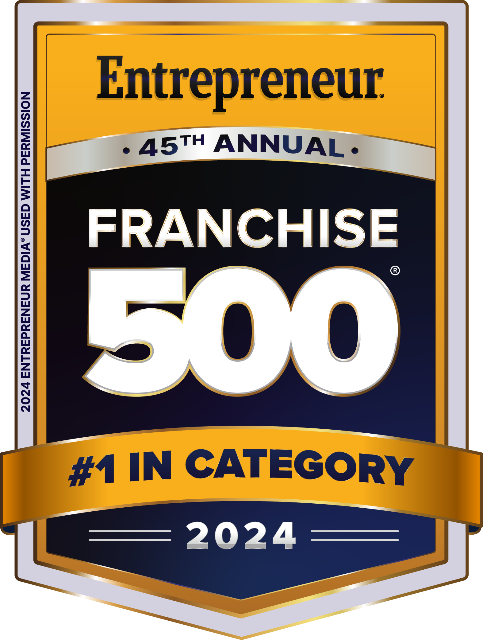 2024_Entreprenuer Franchise 500 - Ranked #1 in Category