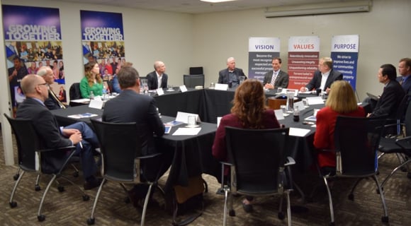Roundtable discussion at Property Management Business Solutions (PMBS).