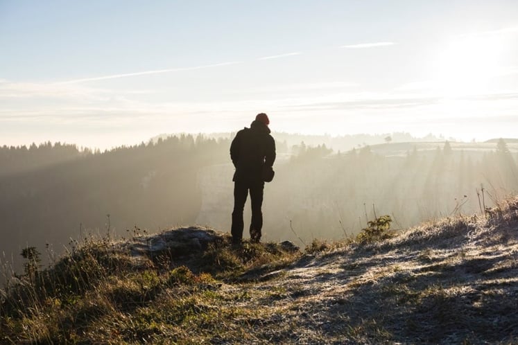 person hiking