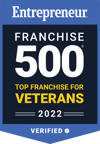 ENTREPRENEUR FRANCHISE 500® Top Franchises for Veterans