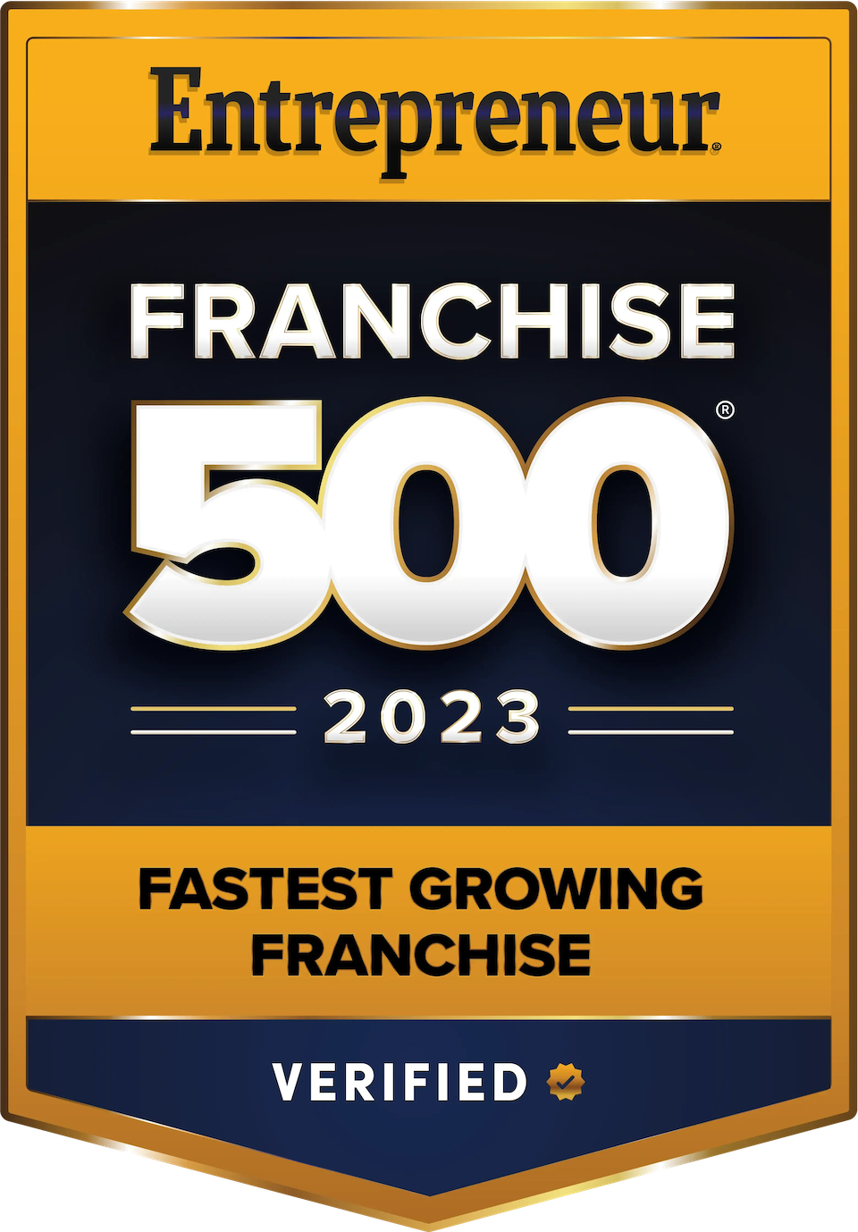 Entreprenuer Franchise 500 -2023 - Fastest Growing