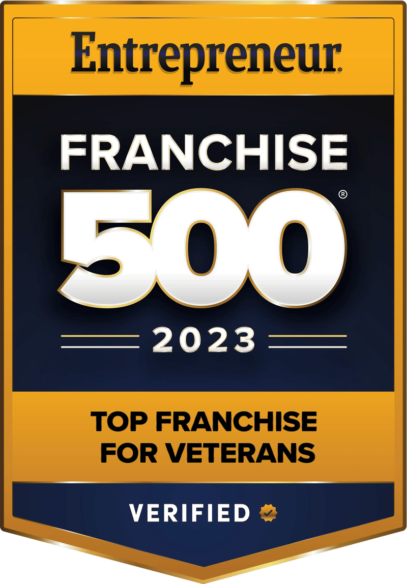 Entrepreneur Franchise 500 Top Franchise for Veterans - 2023