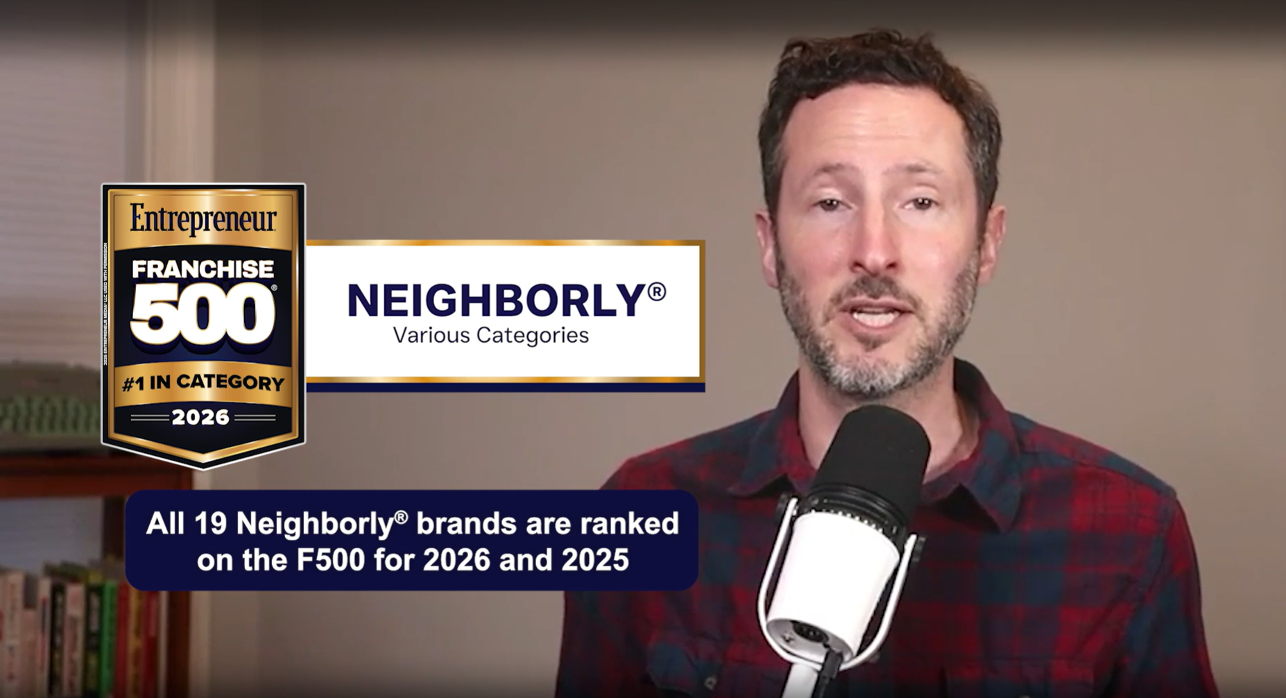 Neighborly Entrepreneur Franchise 500 Award Recognition