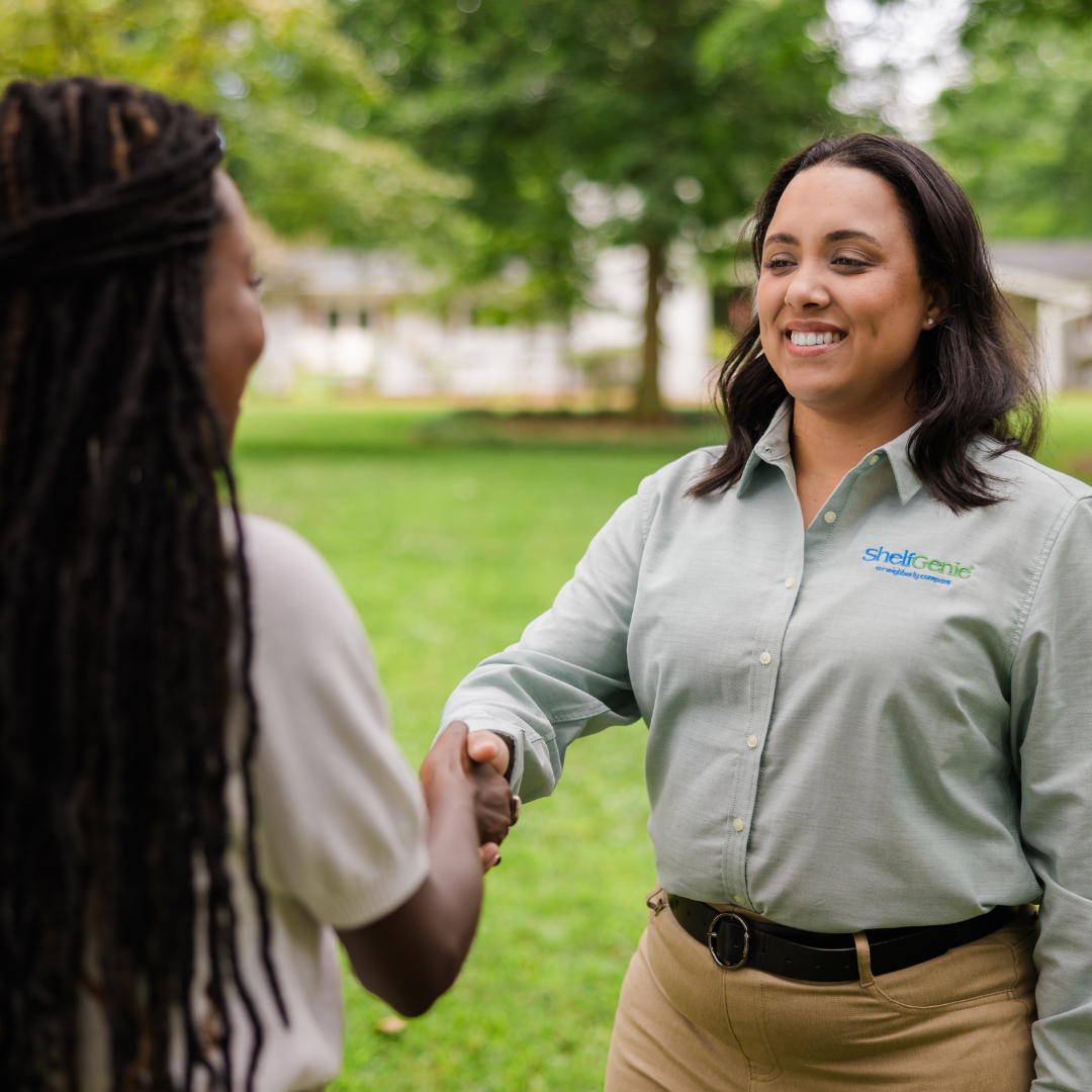 Shelf Genie Team Member with Client