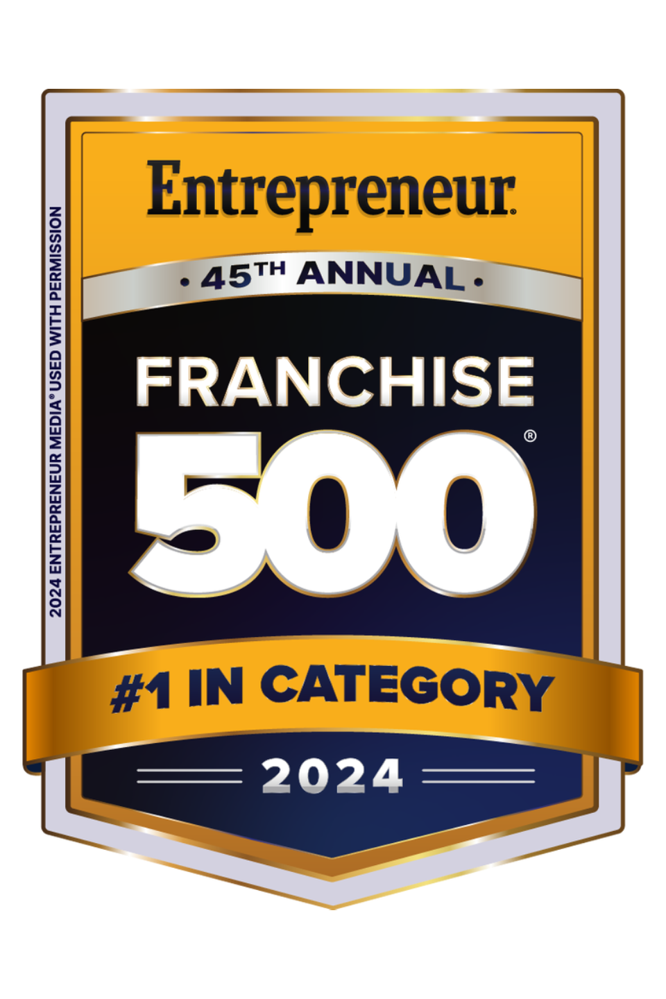 Entreprenuer Franchise 500 #1 in Category -2024